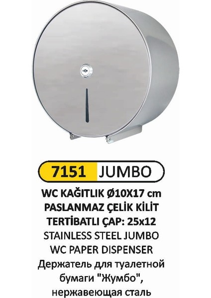 Jumbo Wc Kağıtlık P.çelik