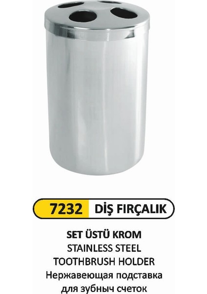 Diş Fırçalık Paslanmaz