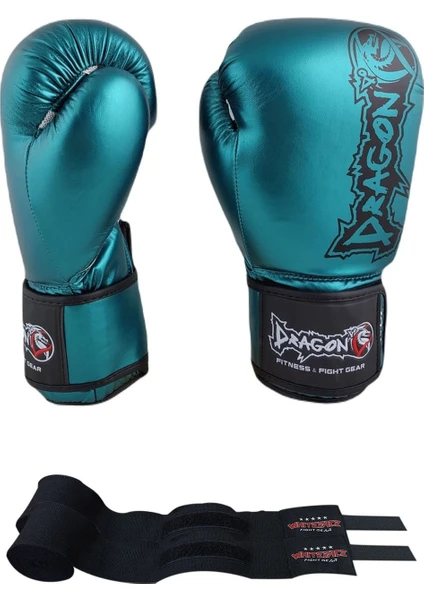 Favela Boks Eldiveni Kick Boks Muay Thai Eldiveni ve Whiteface Boks Bandajı 2’li Set 30126