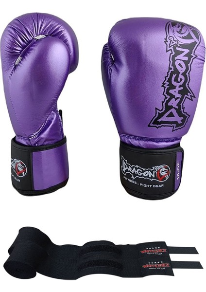 Favela Boks Eldiveni Kick Boks Muay Thai Eldiveni ve Whiteface Boks Bandajı 2’li Set 30126