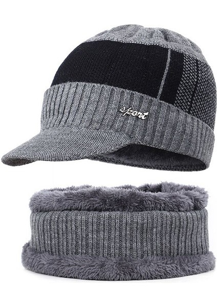 Sıcak Tutmak Için Kadife ile Şapka Önlük Seti (Yurt Dışından)