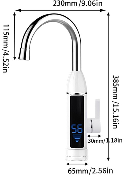 Elektrikli Su Isıtıcıları Musluk Anlık Su Isıtıcıları (Yurt Dışından)