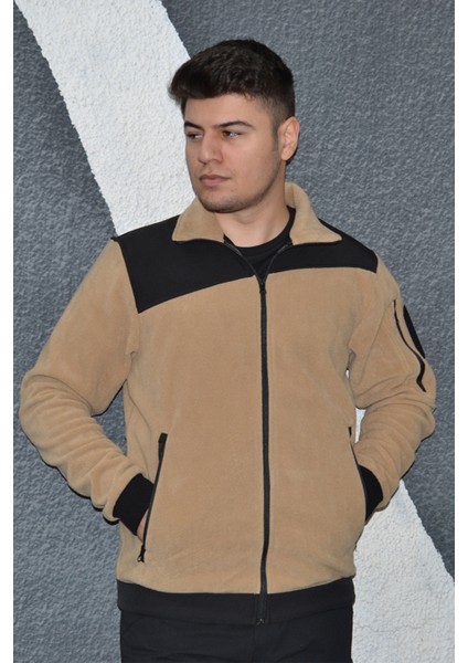 Tam Fermuarlı Cepli Polar Antipilling