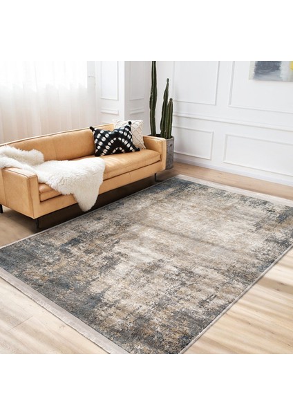Renkli Zeminde Halı Motifli Modern Desenli Eskitme Motifli Vintage Dijital Baskılı Makinede Yıkanabilir Kaymaz Taban Saçaklı Halı indirimleri