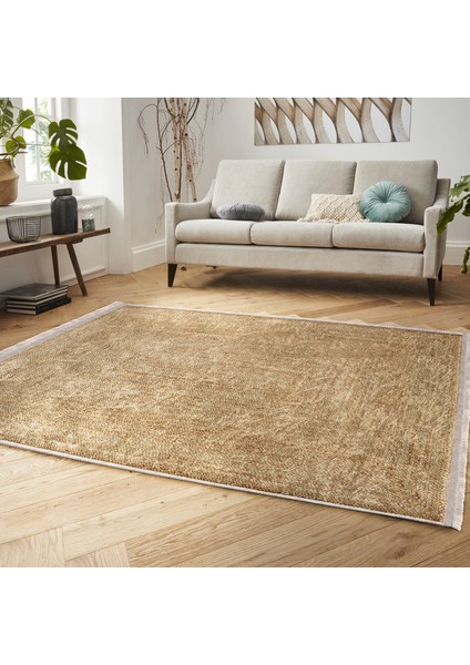 Krem Zeminde Hasır Motifli Geleneksel Desenli Vintage Dış Mekan & Outdoor Yatak Odası Dijital Baskılı Makinede Yıkanabilir Kaymaz Taban Saçaklı Halı