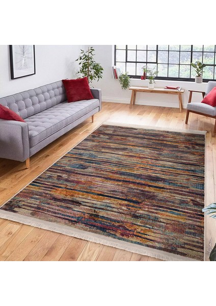 Patchwork Zeminde Örgü Motifli Geleneksel Desenli Vintage Klasik Dijital Baskılı Makinede Yıkanabilir Kaymaz Taban Saçaklı Halı fiyatları