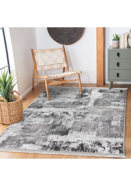 Siyah - Beyaz Zeminde Dokuma Halı Motifli Eskitme Desenli Eskitme Motifli Vintage Dijital Baskılı Makinede Yıkanabilir Kaymaz Taban Saçaklı Halı fiyatları