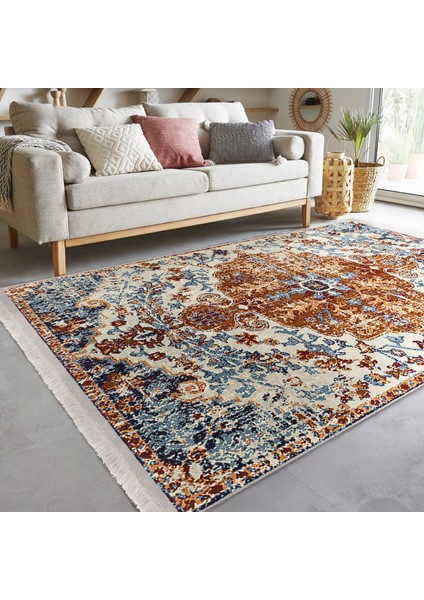 Kırmızı Zeminde Kilim Motifli Iran Desenli Eskitme Motifli Avangarde Dijital Baskılı Makinede Yıkanabilir Kaymaz Taban Saçaklı Halı fiyatları