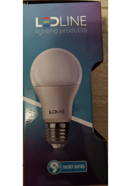 Ledlıne LED Ampul 9W-60W Beyaz Işık E27 Normal Duy 1 Adet