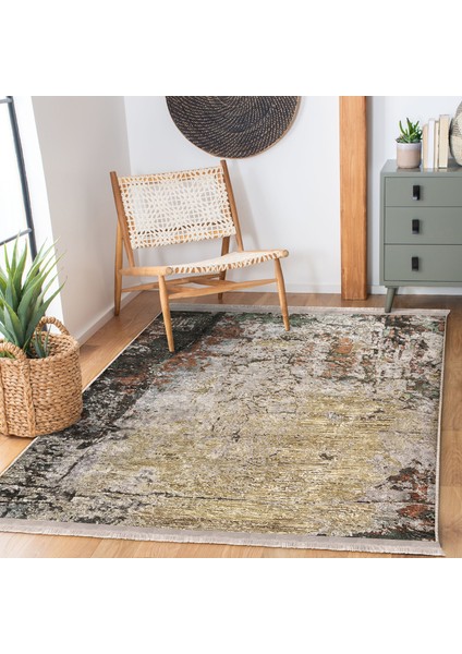 Renkli Zeminde Halı Motifli Modern Desenli Vintage Eskitme Motifli Dijital Baskılı Makinede Yıkanabilir Kaymaz Taban Saçaklı Halı fiyatları