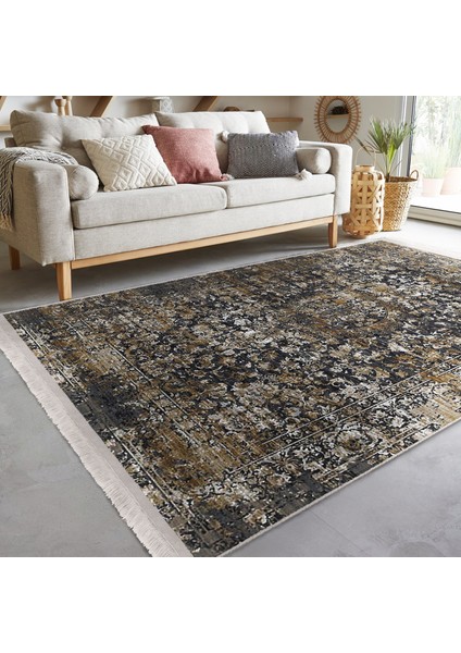 Antika Zeminde Geleneksel Motifli Kilim Desenli Avangarde Eskitme Motifli Mutfak Yatak Odası Dijital Baskılı Makinede Yıkanabilir Kaymaz Taban Saçaklı Halı fiyatları