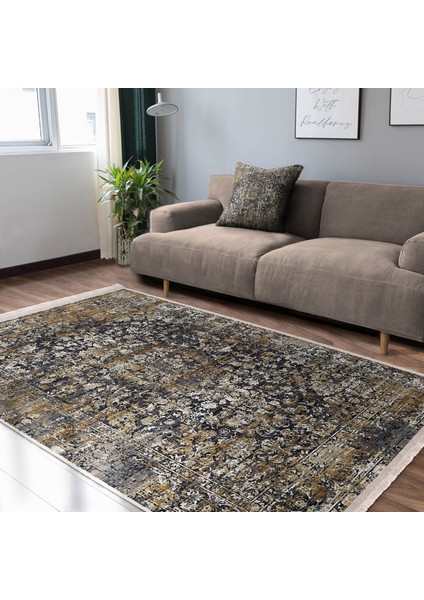 Antika Zeminde Geleneksel Motifli Kilim Desenli Avangarde Eskitme Motifli Mutfak Yatak Odası Dijital Baskılı Makinede Yıkanabilir Kaymaz Taban Saçaklı Halı indirimleri