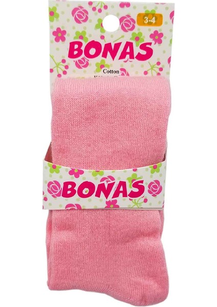 Pamuklu Çocuk Külotlu Çorap Pembe 3-4 Yaş
