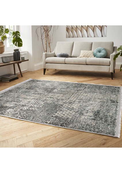 Renkli Zeminde Modern Motifli Geometrik Desenli Eskitme Motifli Klasik Dijital Baskılı Makinede Yıkanabilir Kaymaz Taban Saçaklı Halı indirimleri