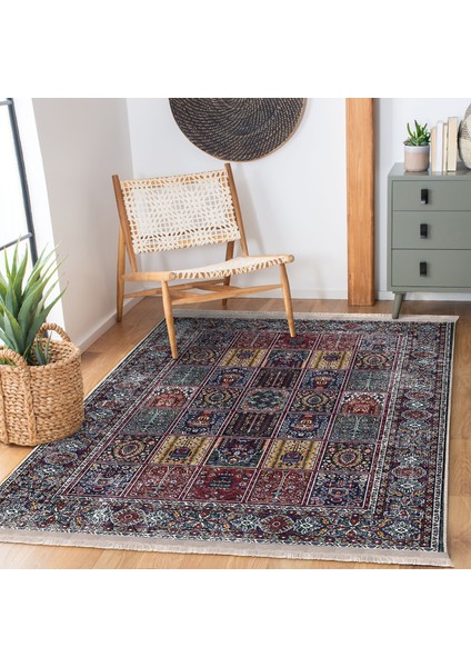 Antika Zeminde Geleneksel Motifli Osmanlı Desenli Vintage Avangarde Dijital Baskılı Makinede Yıkanabilir Kaymaz Taban Saçaklı Halı modelleri