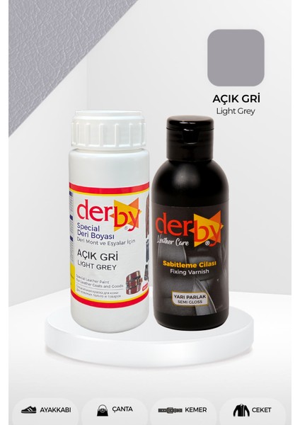 Special Deri Boyası ve Cilası - 2'li Set / Mont - Eşya - Çanta - Cüzdan - Kemer 100 ml - Kartela Renkleri