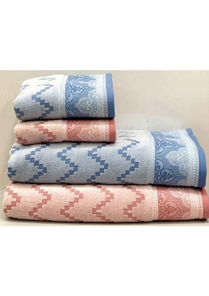 Juliette Best Set (Hamam Takımı) Mavi-Pembe