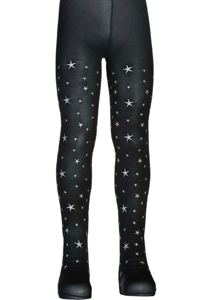 Rüya Desenli Sim Baskılı 50 Den Mikro Çocuk Külotlu Çorap