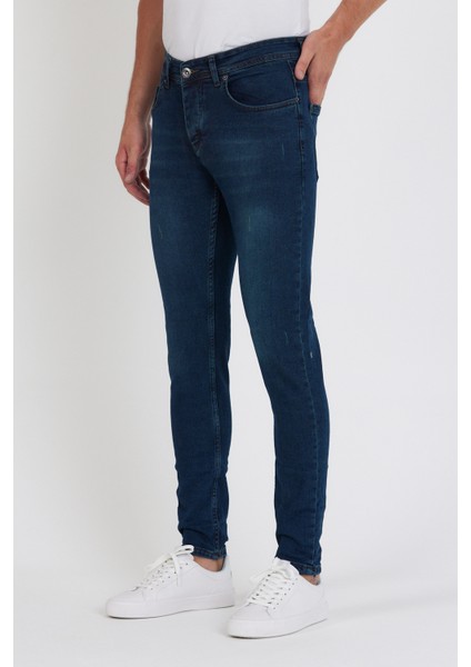 Erkek Jean Skinny Fit Likralı Yeşil Tintli Tınarklı fiyatları