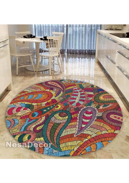 Şönil Kilim Desenli Modern Halı Salon Halısı Mutfak Halısı ve Yolluk