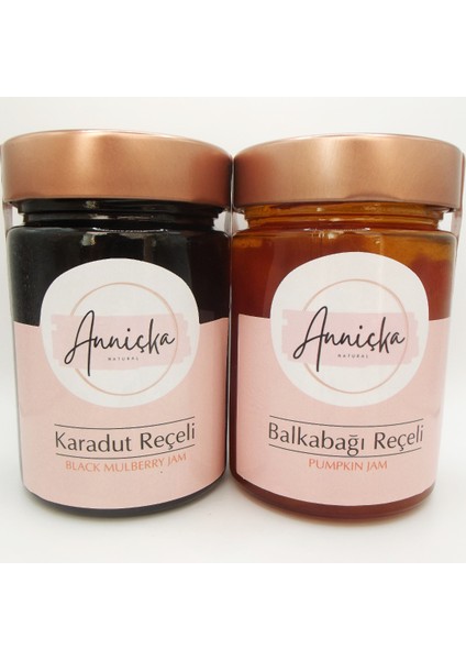 Anniçka   Karadut ve Çıtır Balkabağı Reçeli 2X400 gr