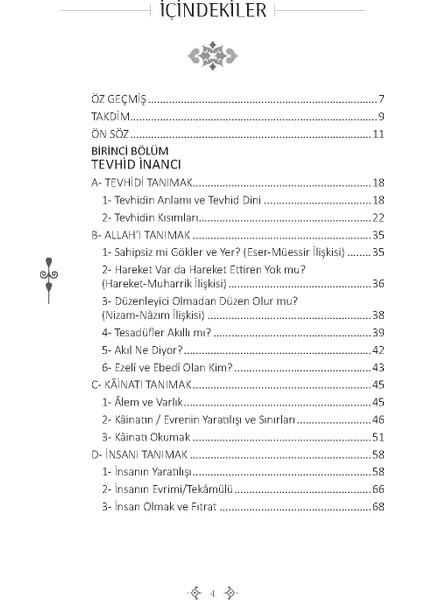 Tevhid Inancı ve Şirke Açılan Kapılar / Nevzat Yüksel: Anadolu Ay Yayınları