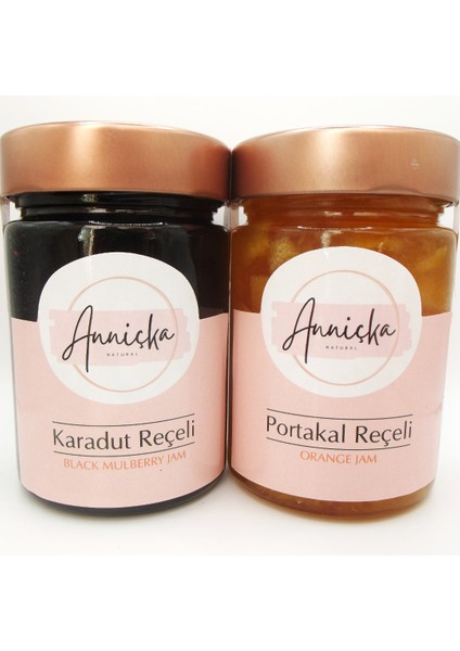 Anniçka   Karadut ve Portakal Reçeli 2X400 gr