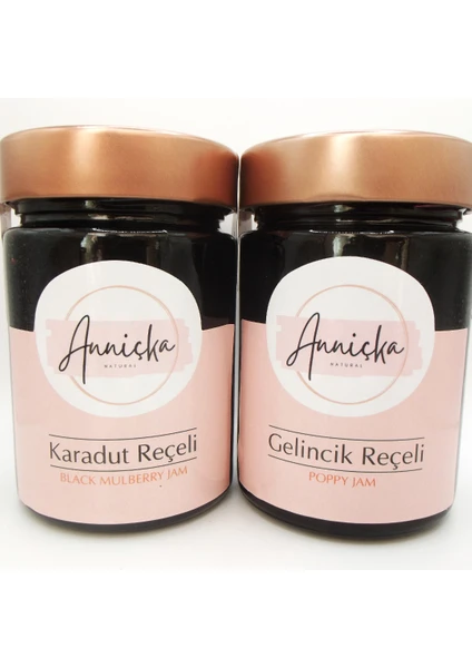 Anniçka   Karadut ve Gelincik Reçeli 2X400 gr