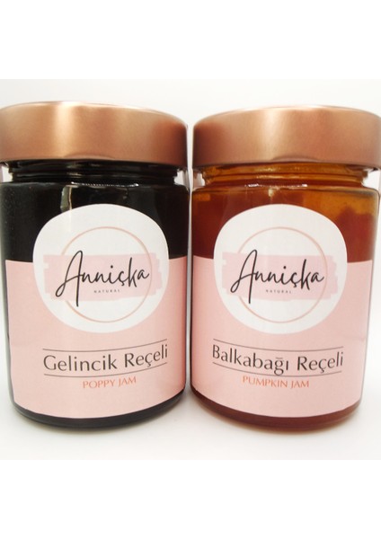 Anniçka Gelincik ve Çıtırbalkabağı Reçeli 2X400 gr