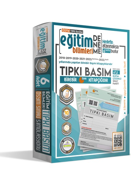 2023 Eğitim Bilimleri ÖSYM Tıpkı Basım Çıkmış Soru Türkiye Geneli Dijital Çözümlü 4'lü Paket Deneme