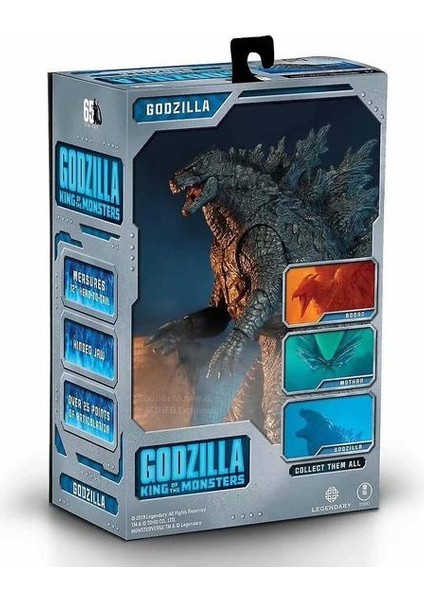 Godzilla Monstervers Playmates Figure (Gri)(Yurt Dışından)