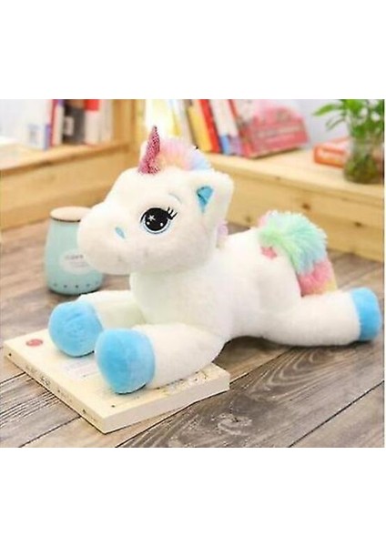 40 cm Peluş Unicorn Teddy Oyuncak - Beyaz (Yurt Dışından)