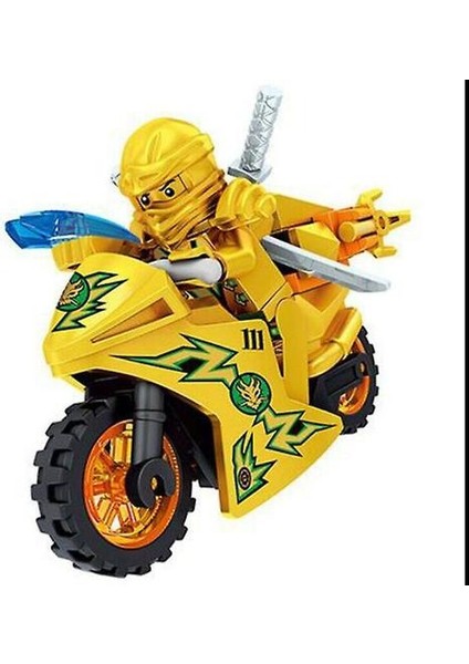 8 Adet Ninjago Motosiklet Seti Minifigures Mini Rakamlar (Yurt Dışından)