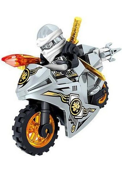 8 Adet Ninjago Motosiklet Seti Minifigures Mini Rakamlar (Yurt Dışından)