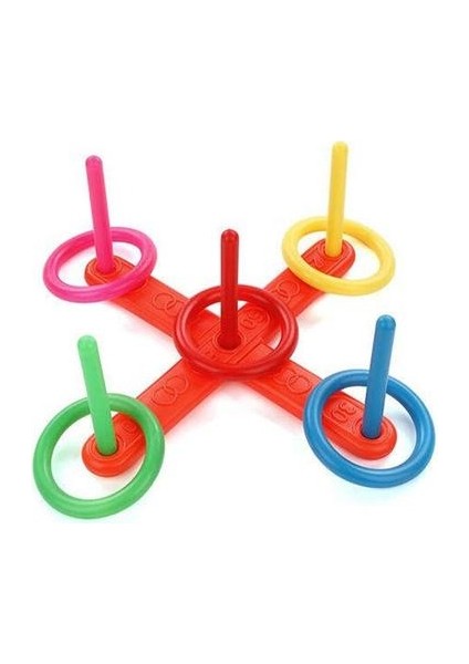 1 Set Hoop Yüzük Toss Quoits Plastik Yüzük Atma Ferrule(Yurt Dışından)