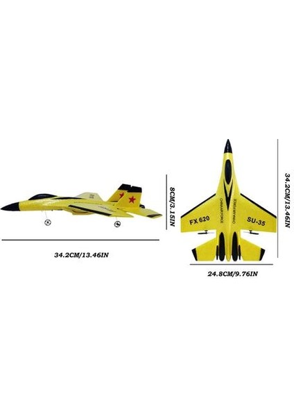 Rc Uçak Uzaktan Kumanda Planör Sabit Kanat Su 35 Fighter Elektrikli Model Uçak Oyuncak(Yurt Dışından)