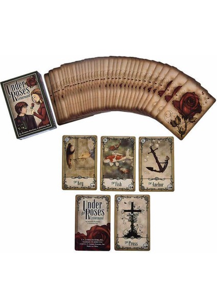 Güllerin Altında Lenormand 40 Kart Güverte Saat Kulesi Aşk Oracle Tarot Oyunu(Yurt Dışından)