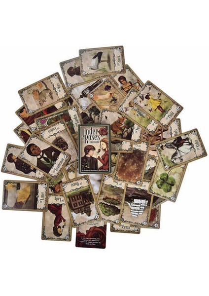 Güllerin Altında Lenormand 40 Kart Güverte Saat Kulesi Aşk Oracle Tarot Oyunu(Yurt Dışından)