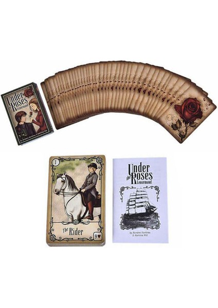 Güllerin Altında Lenormand 40 Kart Güverte Saat Kulesi Aşk Oracle Tarot Oyunu(Yurt Dışından)