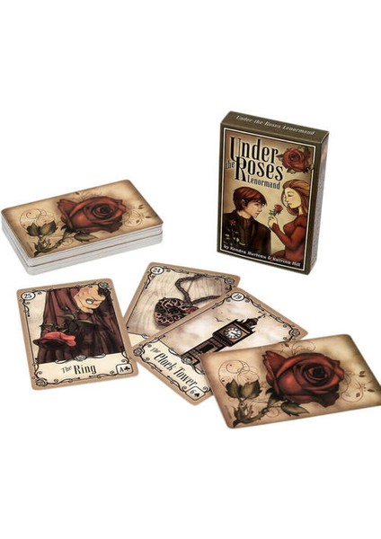 Güllerin Altında Lenormand 40 Kart Güverte Saat Kulesi Aşk Oracle Tarot Oyunu(Yurt Dışından)