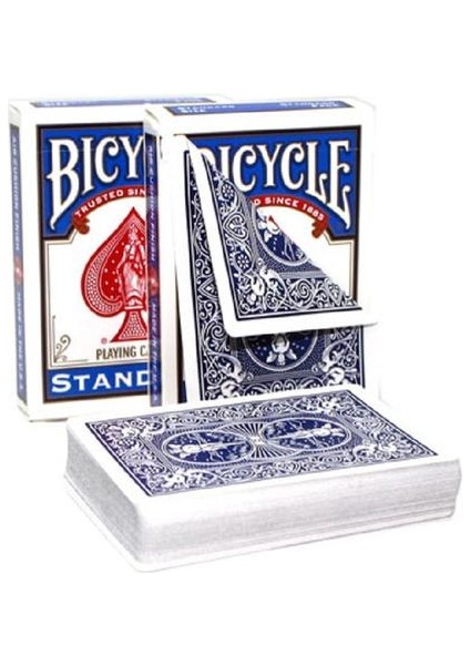 1 Adet Bisiklet Çift Mavi Geri Yok Yüzü Oynama (Yurt Dışından)