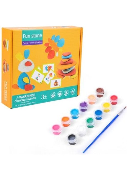 Gökkuşağı Şeffaf Çakıl Taşları Jenga Çocuklar Eğitici Oyuncaklar (Yurt Dışından)