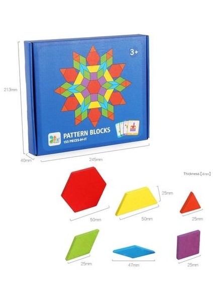 15Eğitim Ahşap Oyuncaklar 3D Geometrik Şekil (Yurt Dışından)