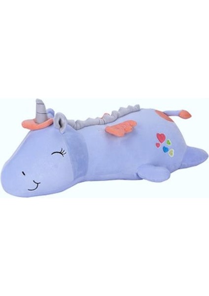 60 cm Sevimli LED Işık Unicorn Yastık Unicorn Peluş Oyuncaklar (Yurt Dışından)