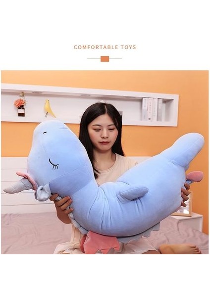 60 cm Sevimli LED Işık Unicorn Yastık Unicorn Peluş Oyuncaklar (Yurt Dışından)