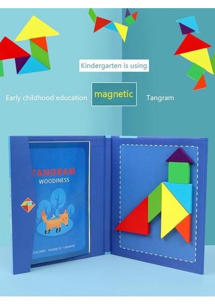 Tangram Bulmaca Çocuk El Sanatları Montessori Eğitici Oyuncaklar (Yurt Dışından)