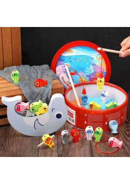 Çocuklar Manyetik Balıkçılık Oyuncak Bebek (Yurt Dışından)