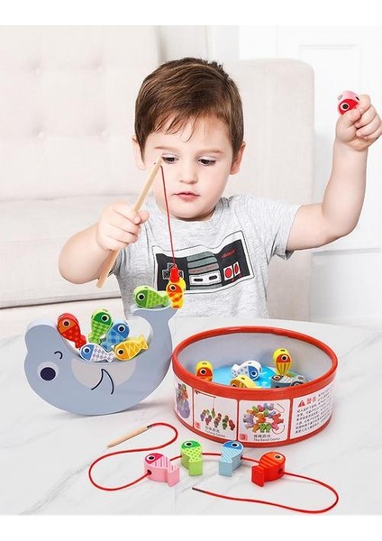 Çocuklar Manyetik Balıkçılık Oyuncak Bebek (Yurt Dışından)