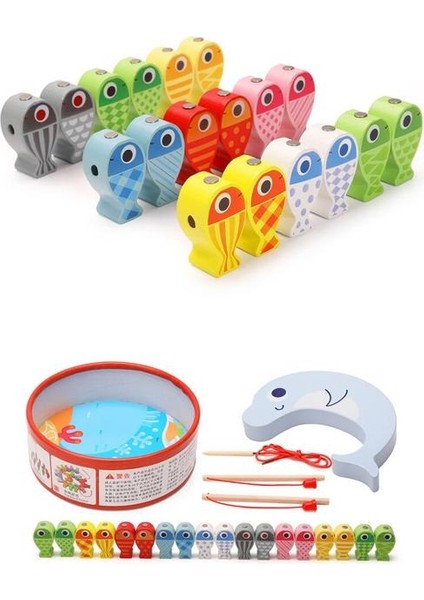 Çocuklar Manyetik Balıkçılık Oyuncak Bebek (Yurt Dışından)