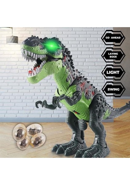 Büyük Sprey Dinozor Tyrannosaurus Rex Elektrikli Dinozor Oyuncak(Yurt Dışından)